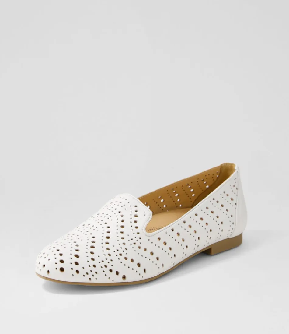 Women ZIERA Loafers<Calbert Xf White Leather Loafers