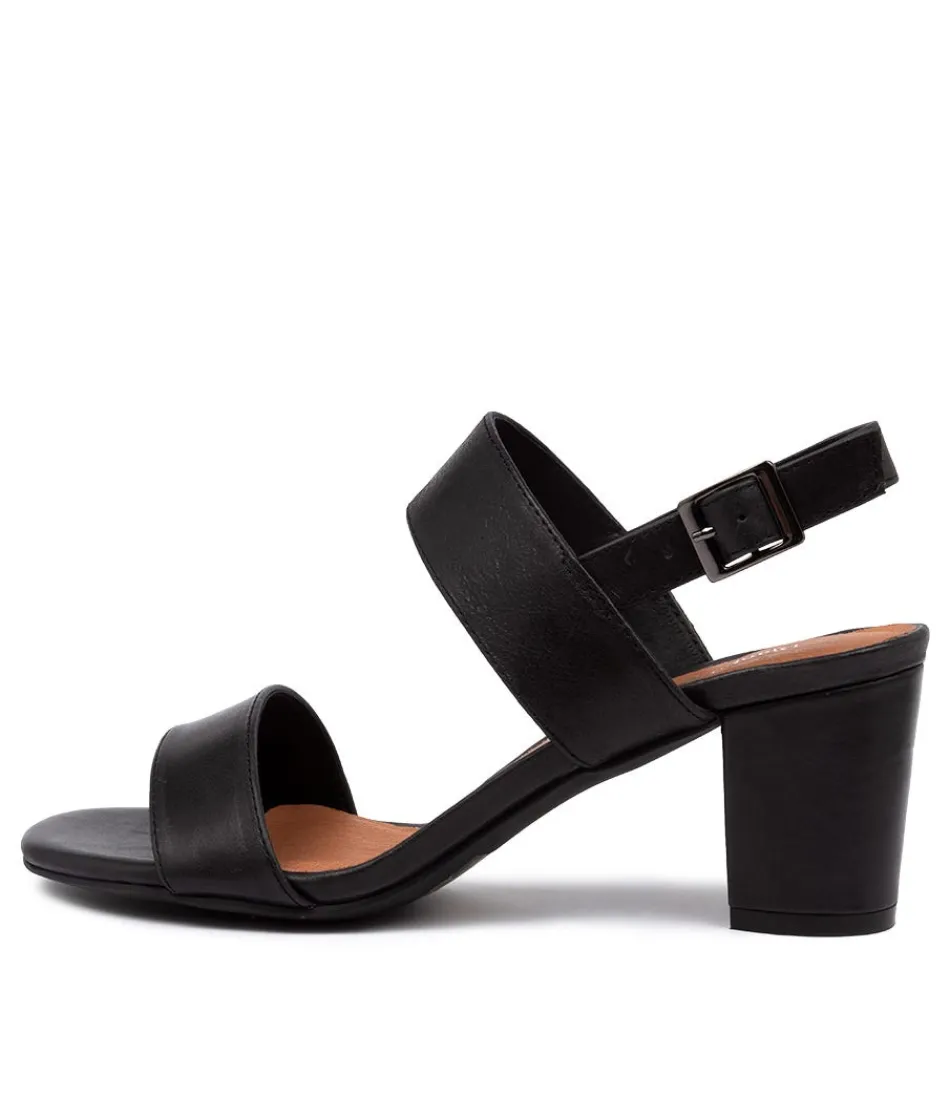 Women DJANGO & JULIETTE Heels<Calons Black Leather