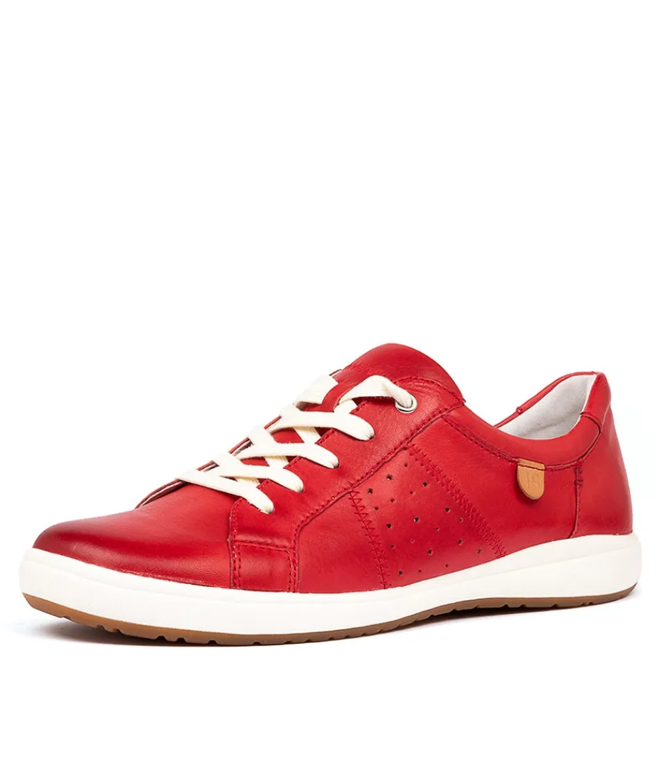 Women JOSEF SEIBEL Comfort<Caren 01 Red Leather