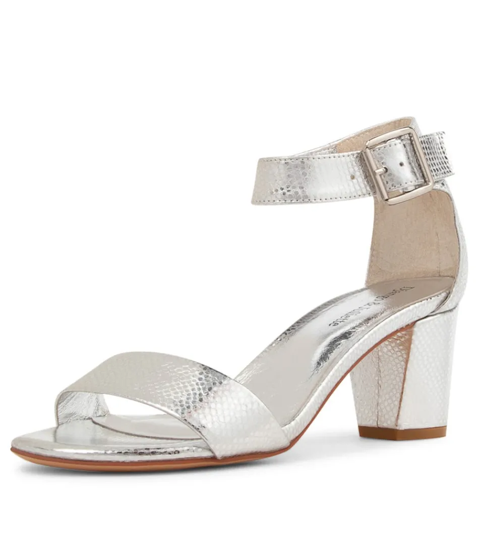 Women DJANGO & JULIETTE Heels<Cassier Silver Lizard Sandals