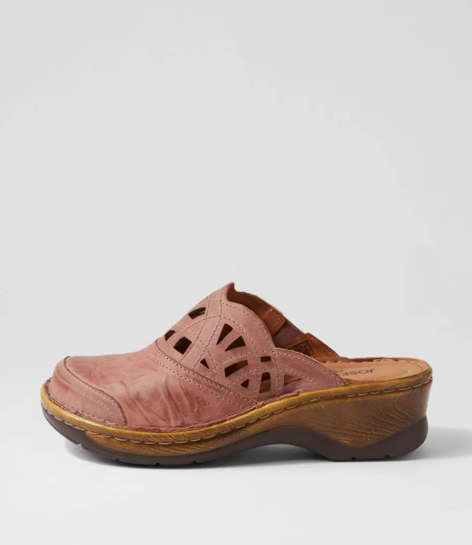 Women JOSEF SEIBEL Comfort<Catalonia 41 Rosa Leather Clogs