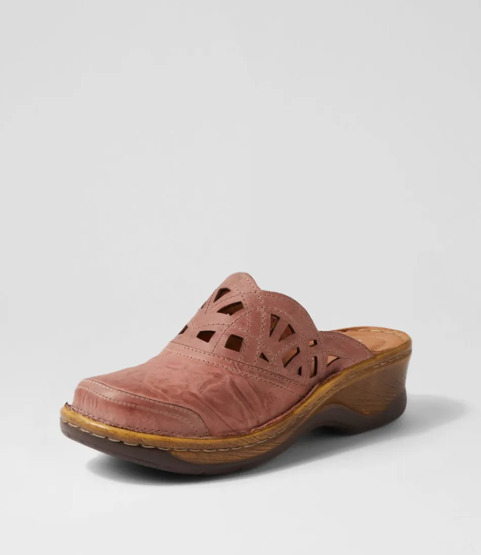 Women JOSEF SEIBEL Comfort<Catalonia 41 Rosa Leather Clogs