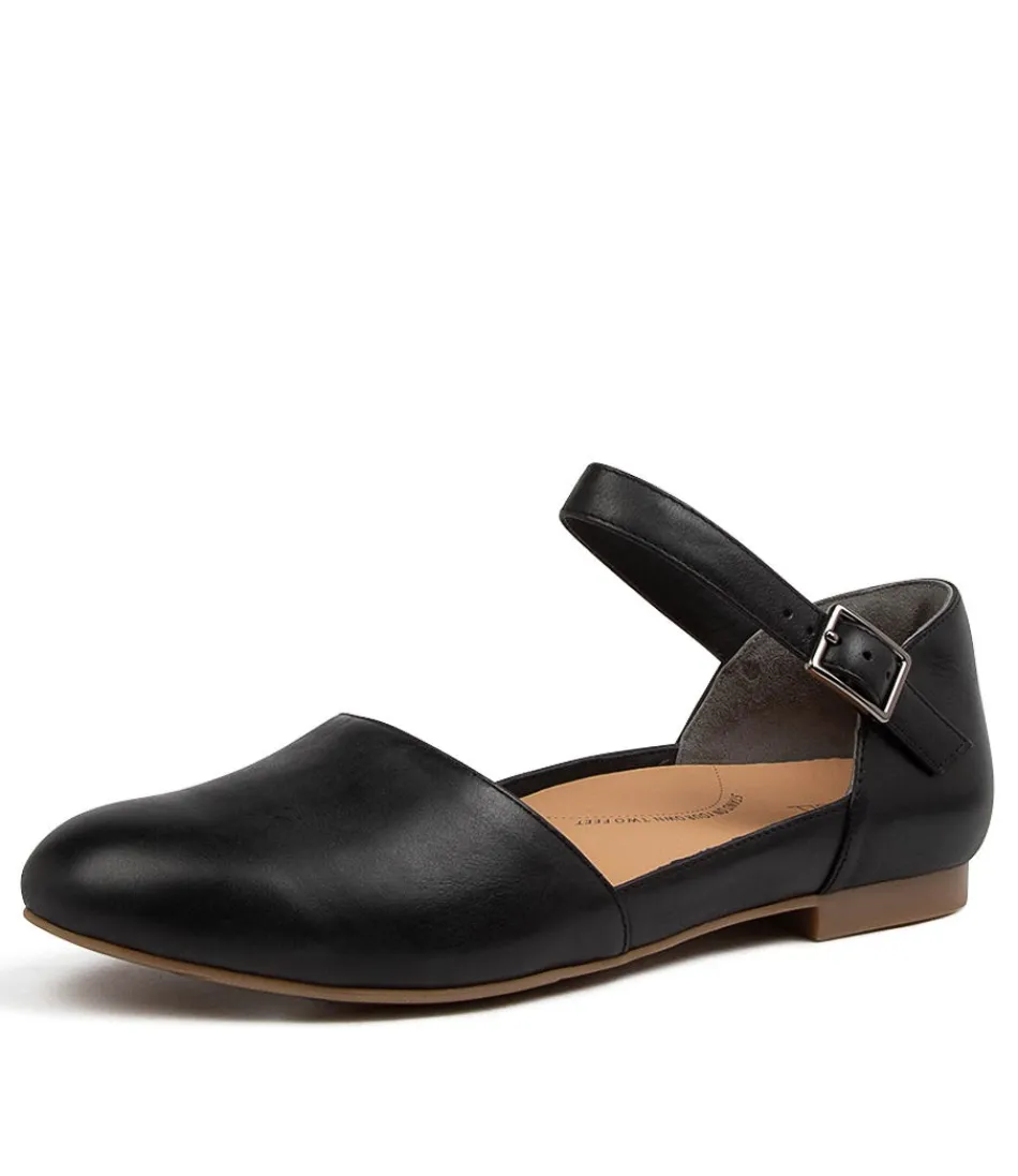 Women ZIERA Flats<Cavalcade Xf Black Leathr