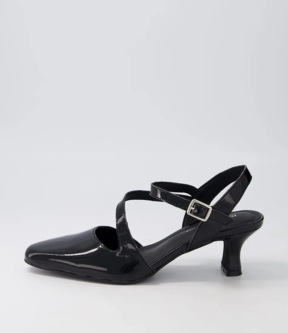 Women DJANGO & JULIETTE Heels<Charissa Black Patent Leather Heels