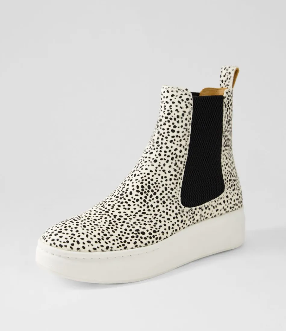 Women ROLLIE Boots<Chelsea City Snow Leopard Pony Chelsea Boots