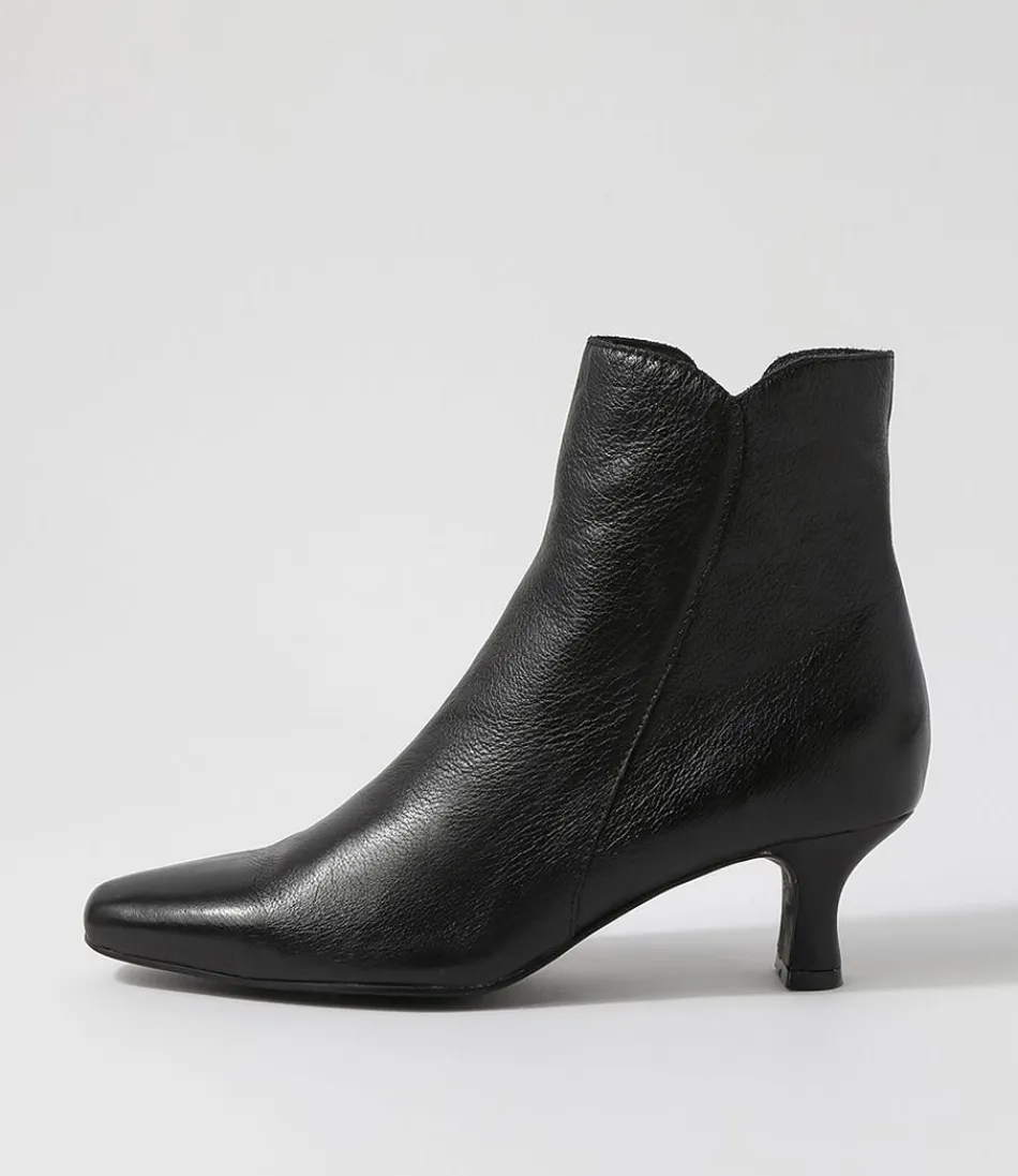 Women DJANGO & JULIETTE Boots<Cheza Black Leather Ankle Boots