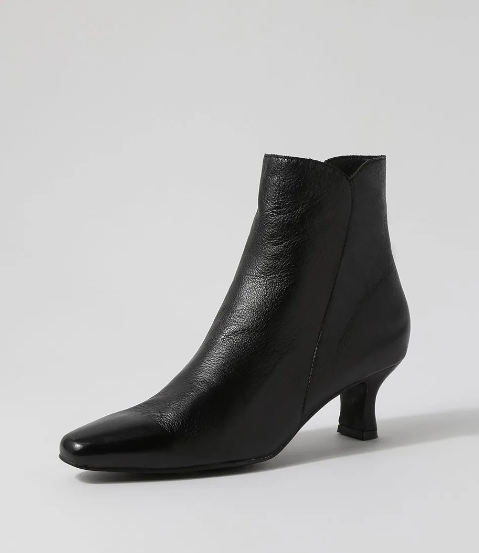 Women DJANGO & JULIETTE Boots<Cheza Black Leather Ankle Boots