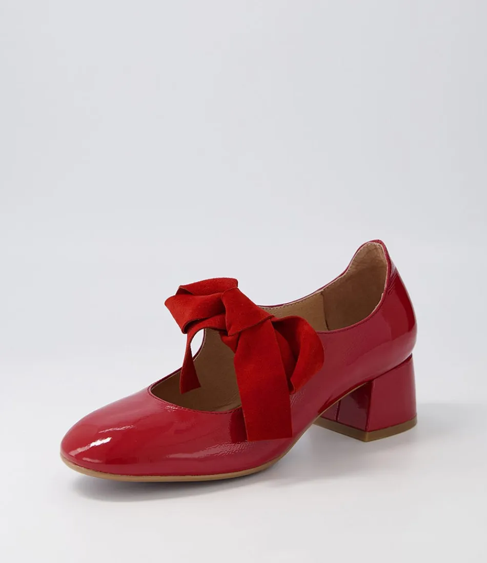 Women DJANGO & JULIETTE Heels<Chiara Dark Red Patent Leather Heels