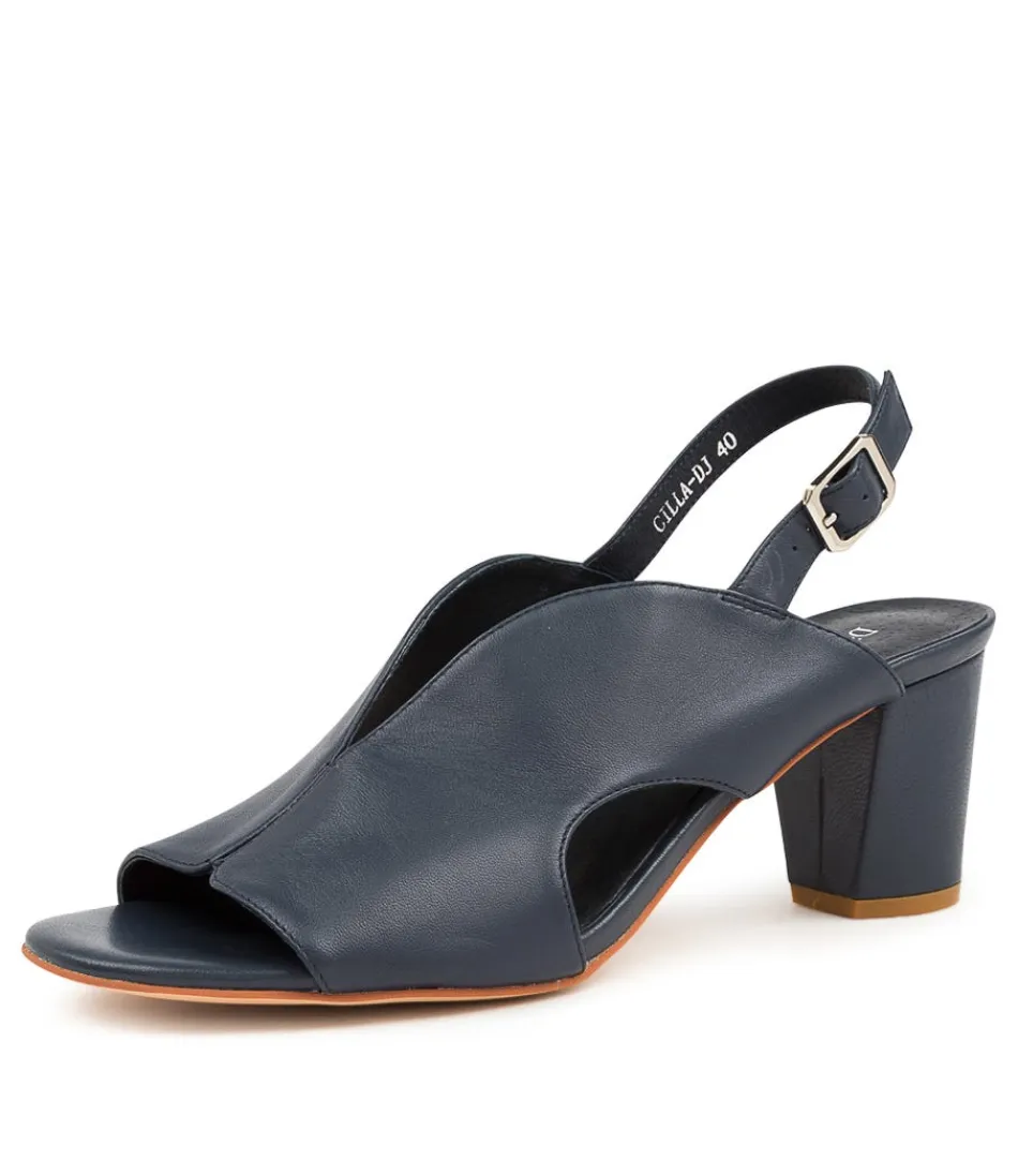 Women DJANGO & JULIETTE Heels<Cilla Navy Leather