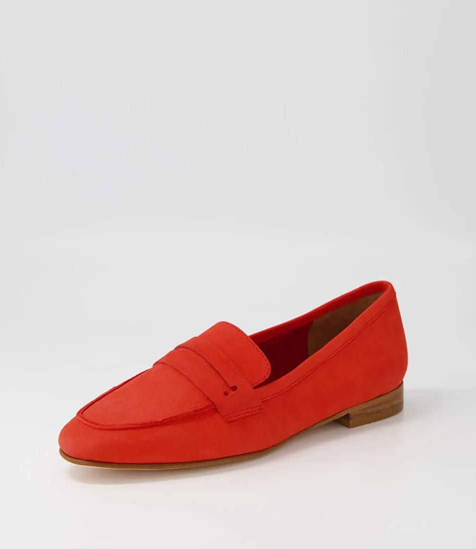 Women EOS Loafers<Coco Aperol Leather Loafers