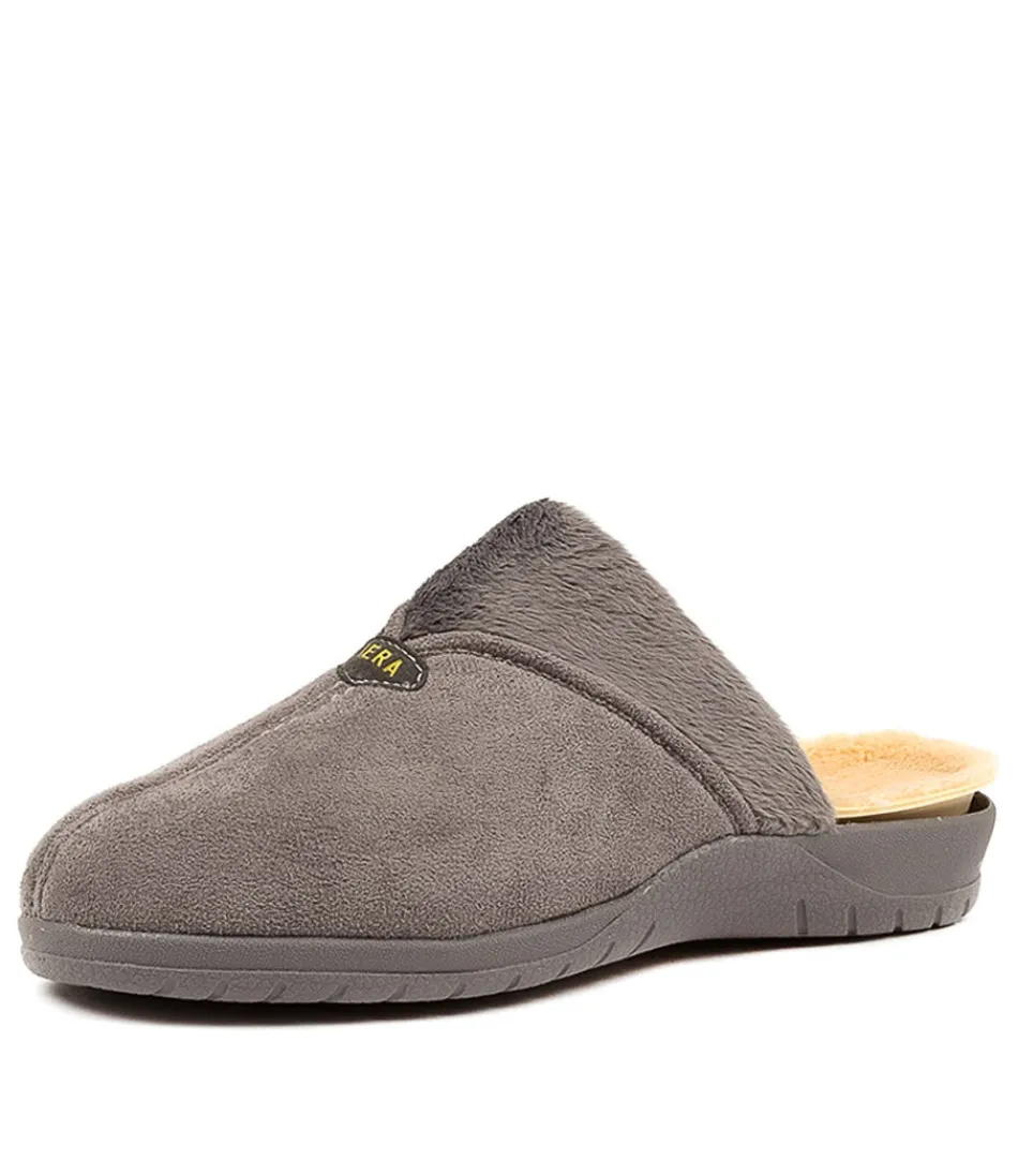 Women ZIERA Comfort<Comfy W Grey Slippers