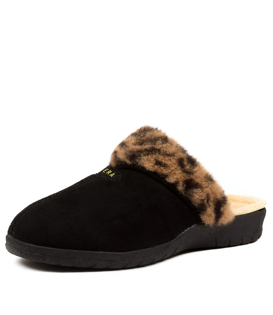 Women ZIERA Wedges<Comfy W Leopard Slippers