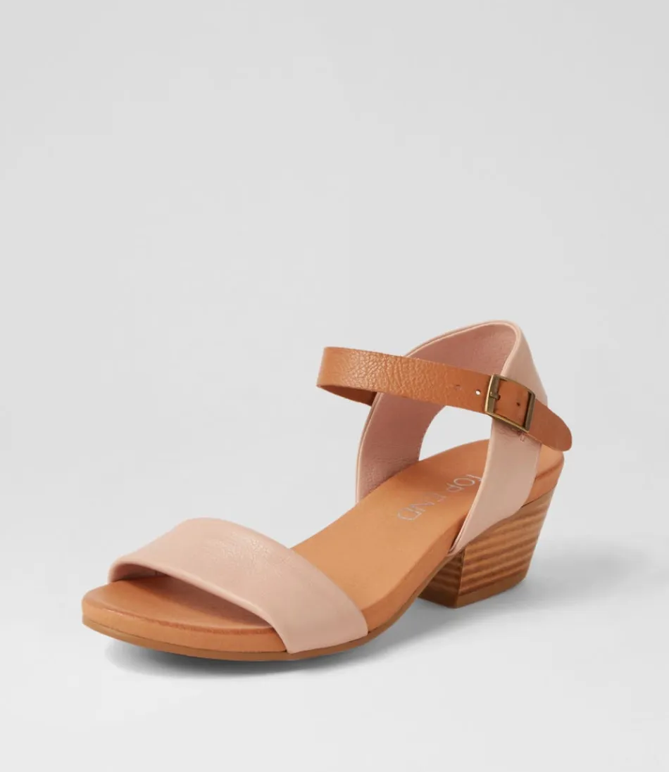 Women TOP END Heels<Control Cafe Dark Tan Leather Sandals