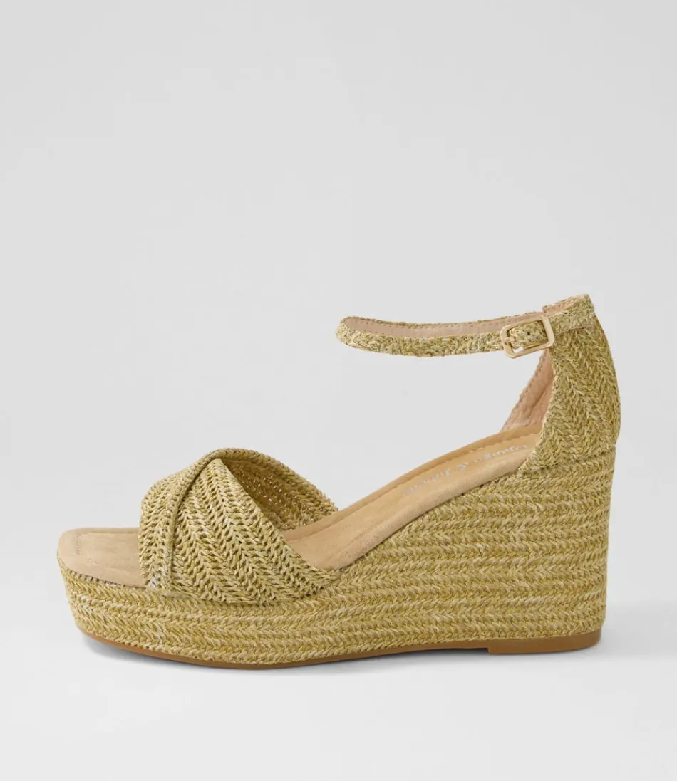 Women DJANGO & JULIETTE Wedges<Cotton Natural Synthetic Raffia Sandals