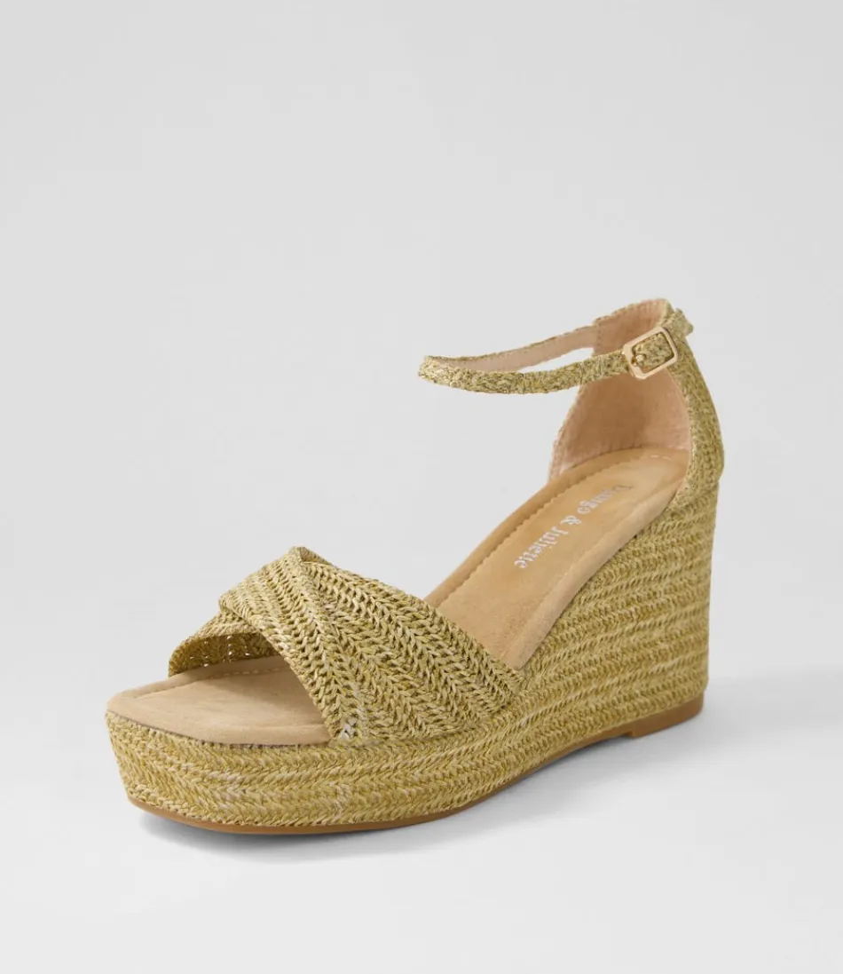 Women DJANGO & JULIETTE Wedges<Cotton Natural Synthetic Raffia Sandals