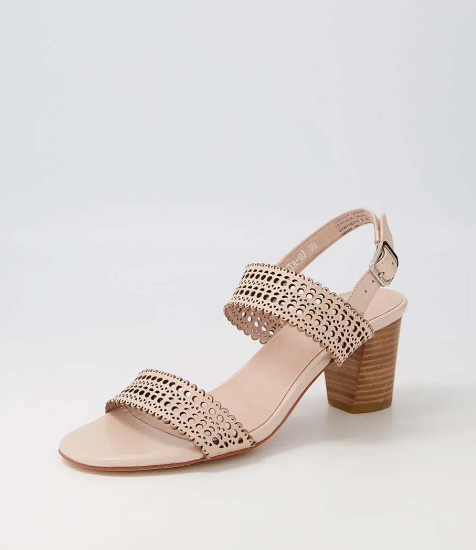 Women DJANGO & JULIETTE Heels<Crista Nude Leather Sandals