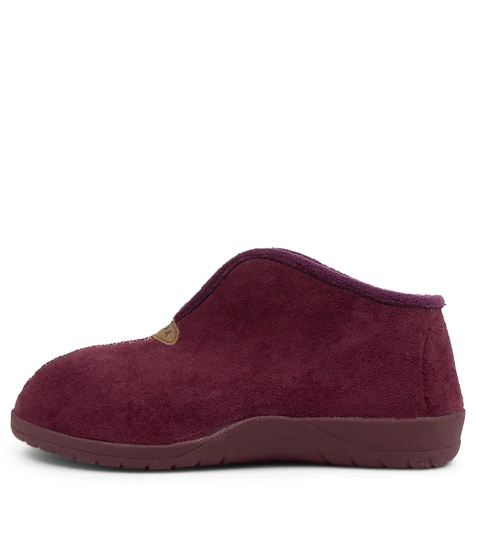 Women ZIERA Comfort<Cuddles W Mulberry Microsuede Slippers