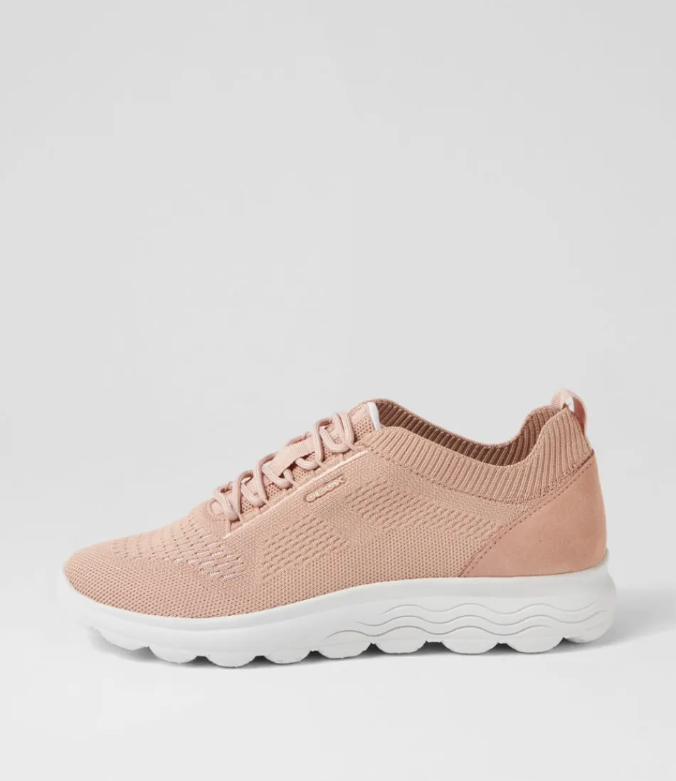 Women GEOX Sneakers<D Spherica A 6K Nude Knit Sneakers