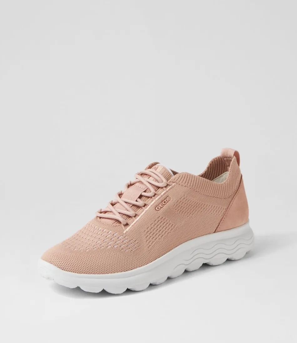 Women GEOX Sneakers<D Spherica A 6K Nude Knit Sneakers