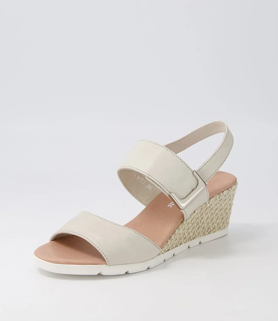 Women DJANGO & JULIETTE Wedges<Dakoda Stone Weave Leather Sandals