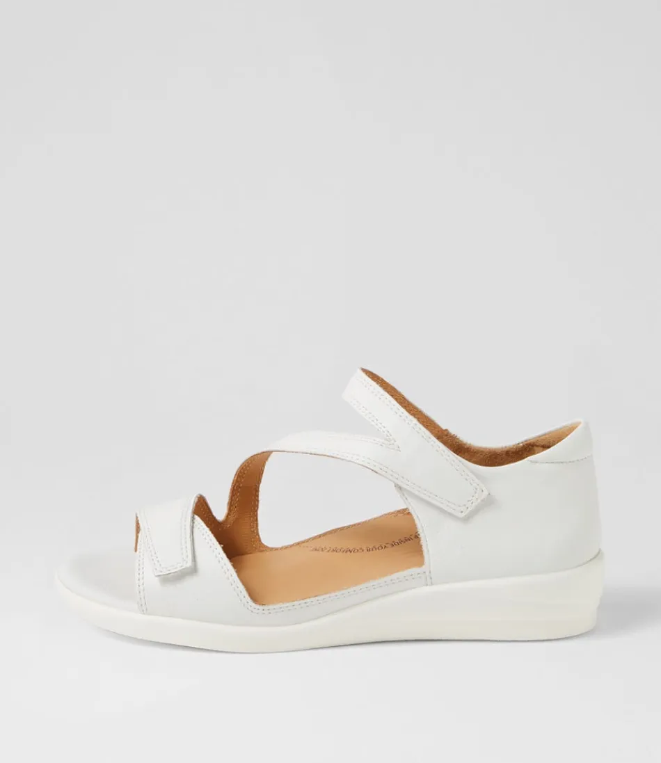 Women ZIERA Flats<Demir W White Leather Sandals