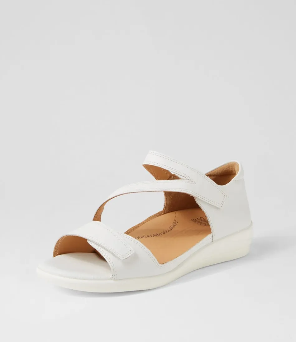 Women ZIERA Flats<Demir W White Leather Sandals