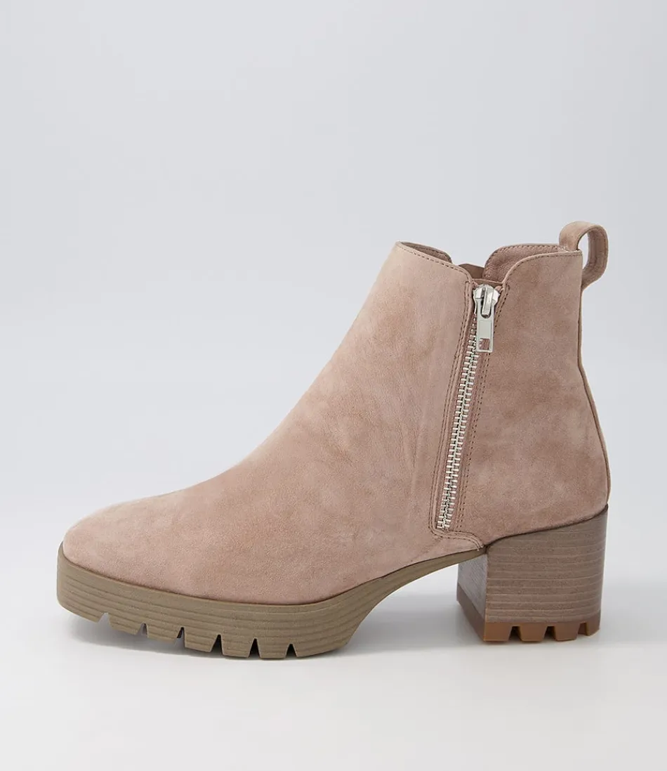 Women DJANGO & JULIETTE Boots<Dinis Mushroom Suede Ankle Boots