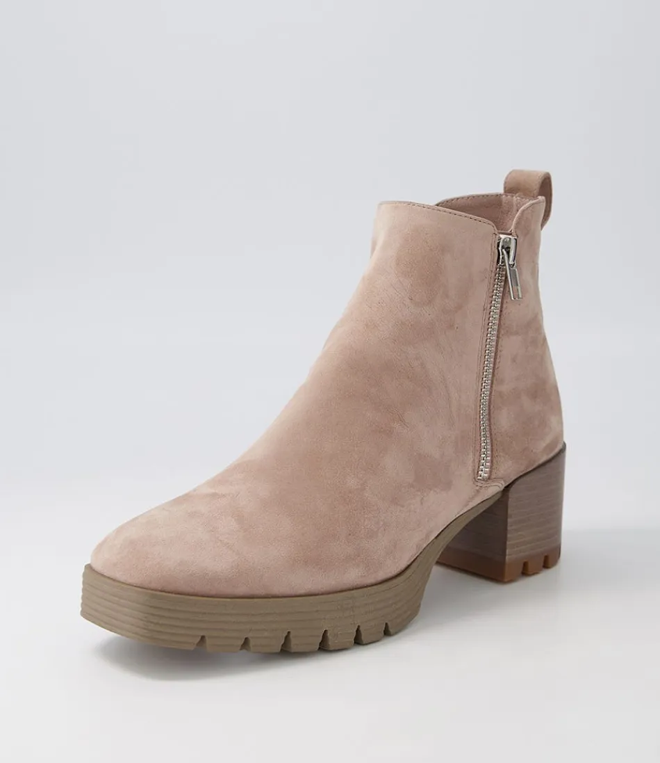 Women DJANGO & JULIETTE Boots<Dinis Mushroom Suede Ankle Boots