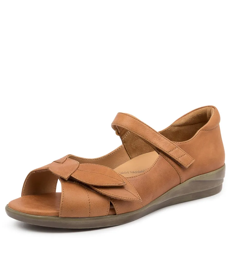 Women ZIERA Comfort<Disco W Tan Leather