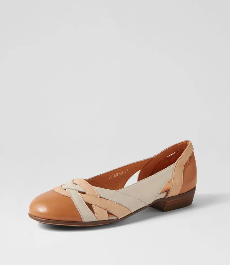 Women DJANGO & JULIETTE Flats<Doddo Dark Tan Camel Multi Ballet Flats