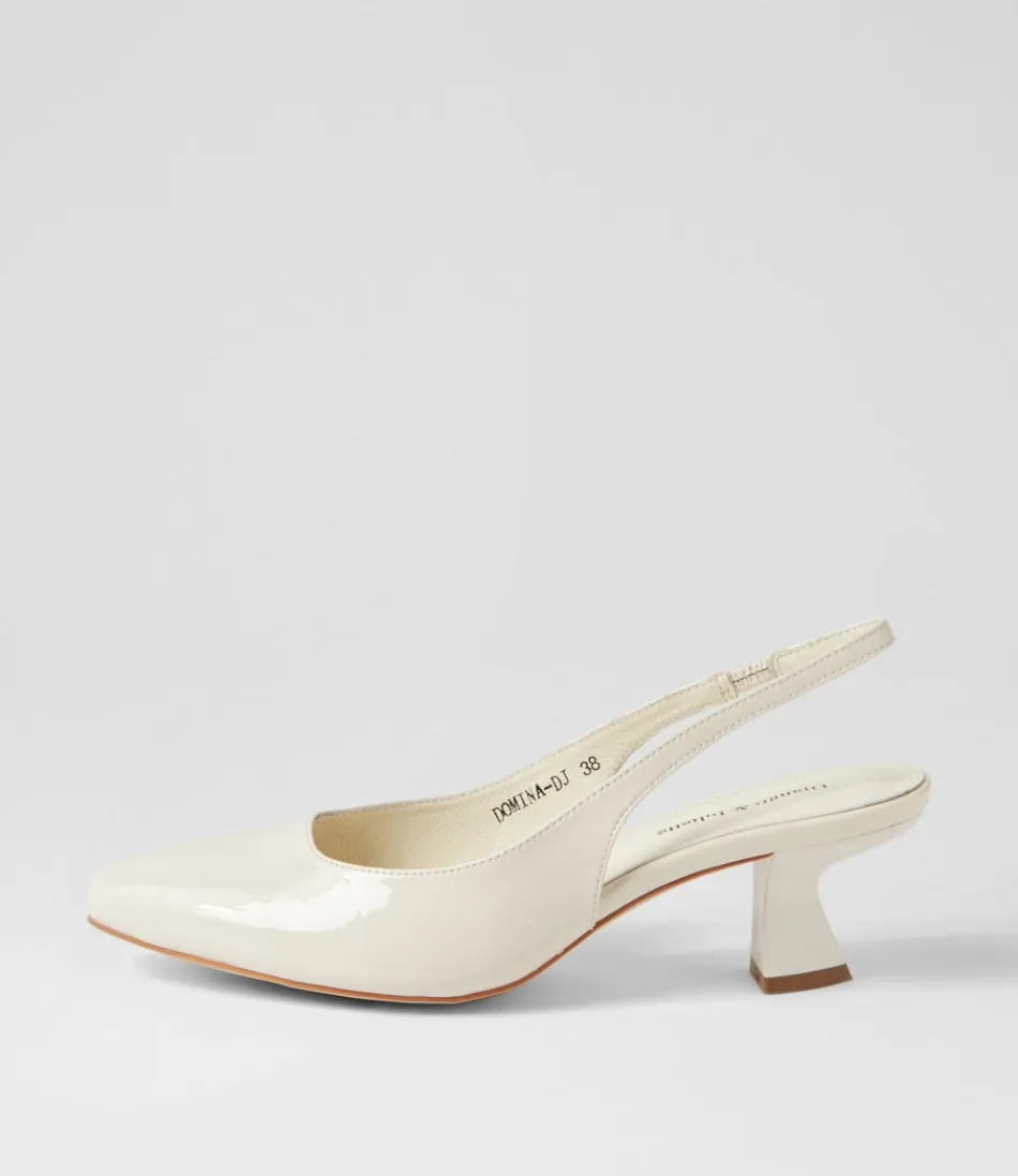 Women DJANGO & JULIETTE Heels<Domina Ivory Patent Leather Heels