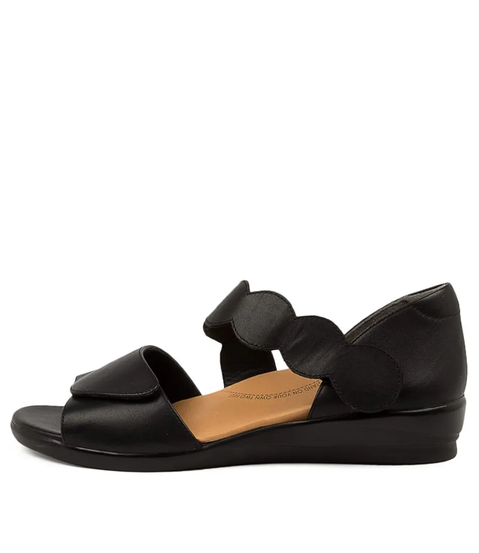 Women ZIERA Wedges<Donato W Black Leather