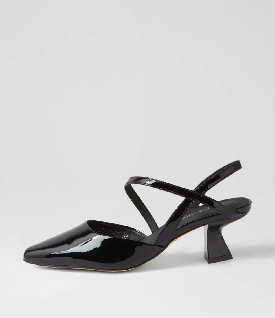 Women DJANGO & JULIETTE Heels<Dovie Black Patent Leather Heels