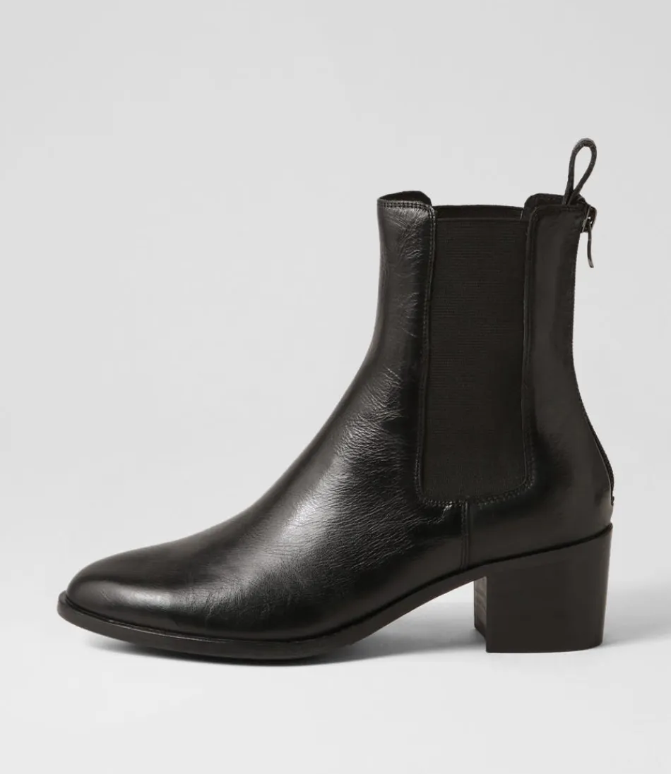 Women DJANGO & JULIETTE Boots<Dowell Black Leather Chelsea Boots