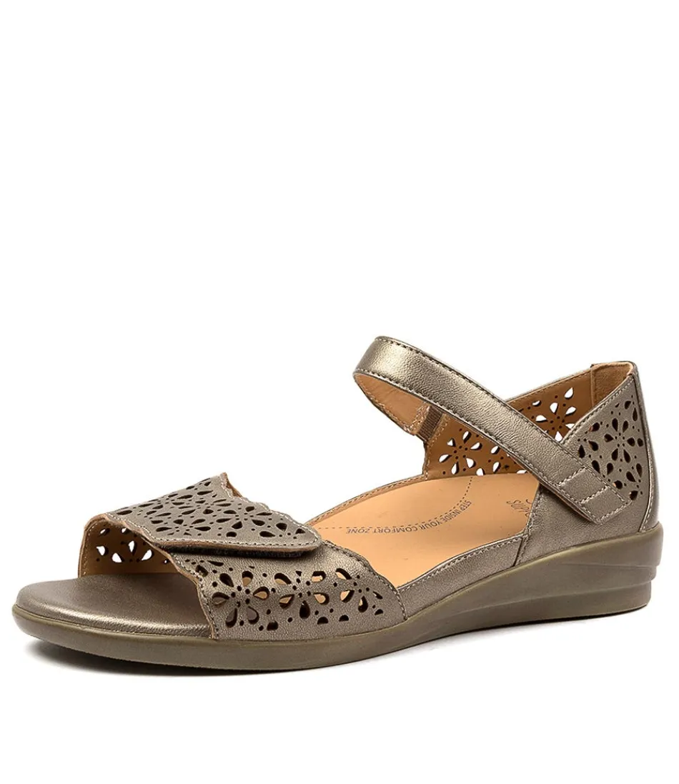 Women ZIERA Comfort<Dusty W Greige Leather