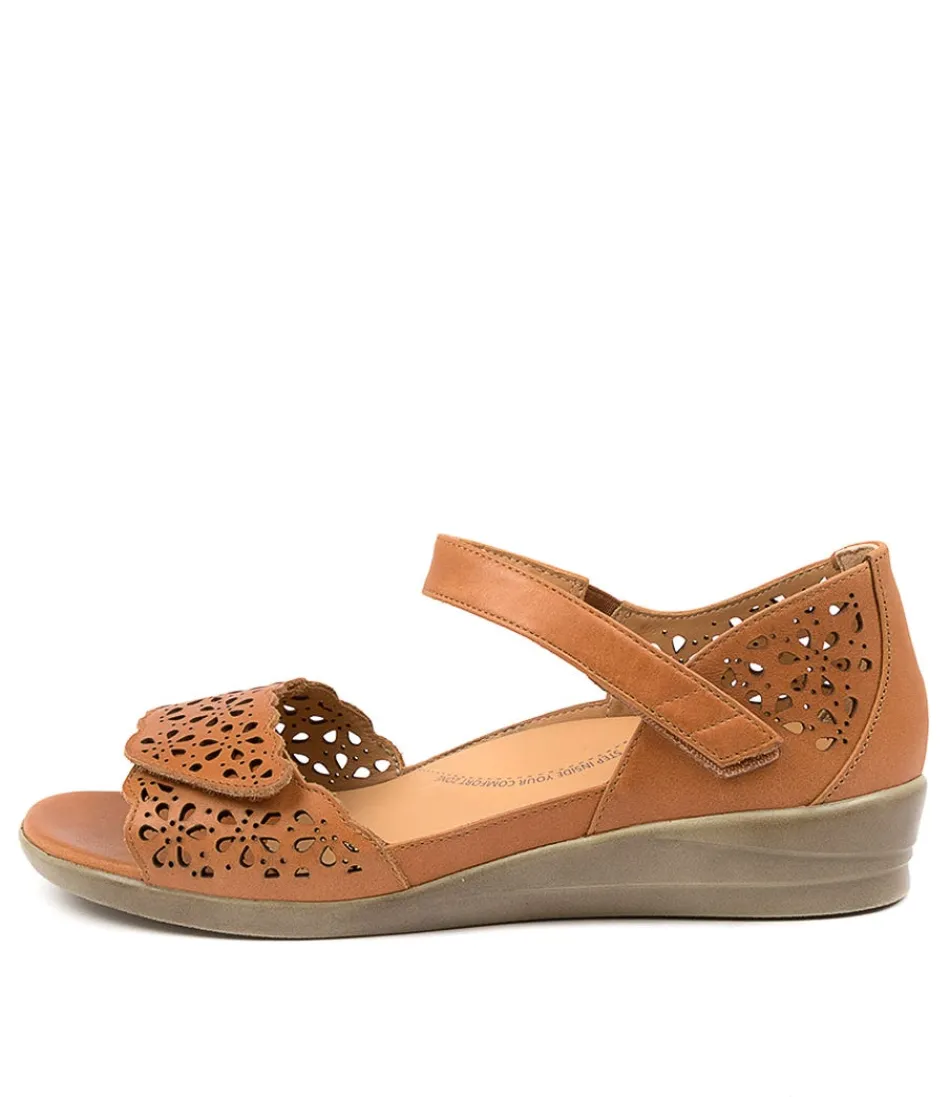 Women ZIERA Comfort<Dusty W Tan Leather