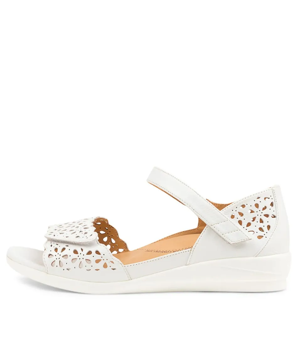 Women ZIERA Comfort<Dusty W White Leather