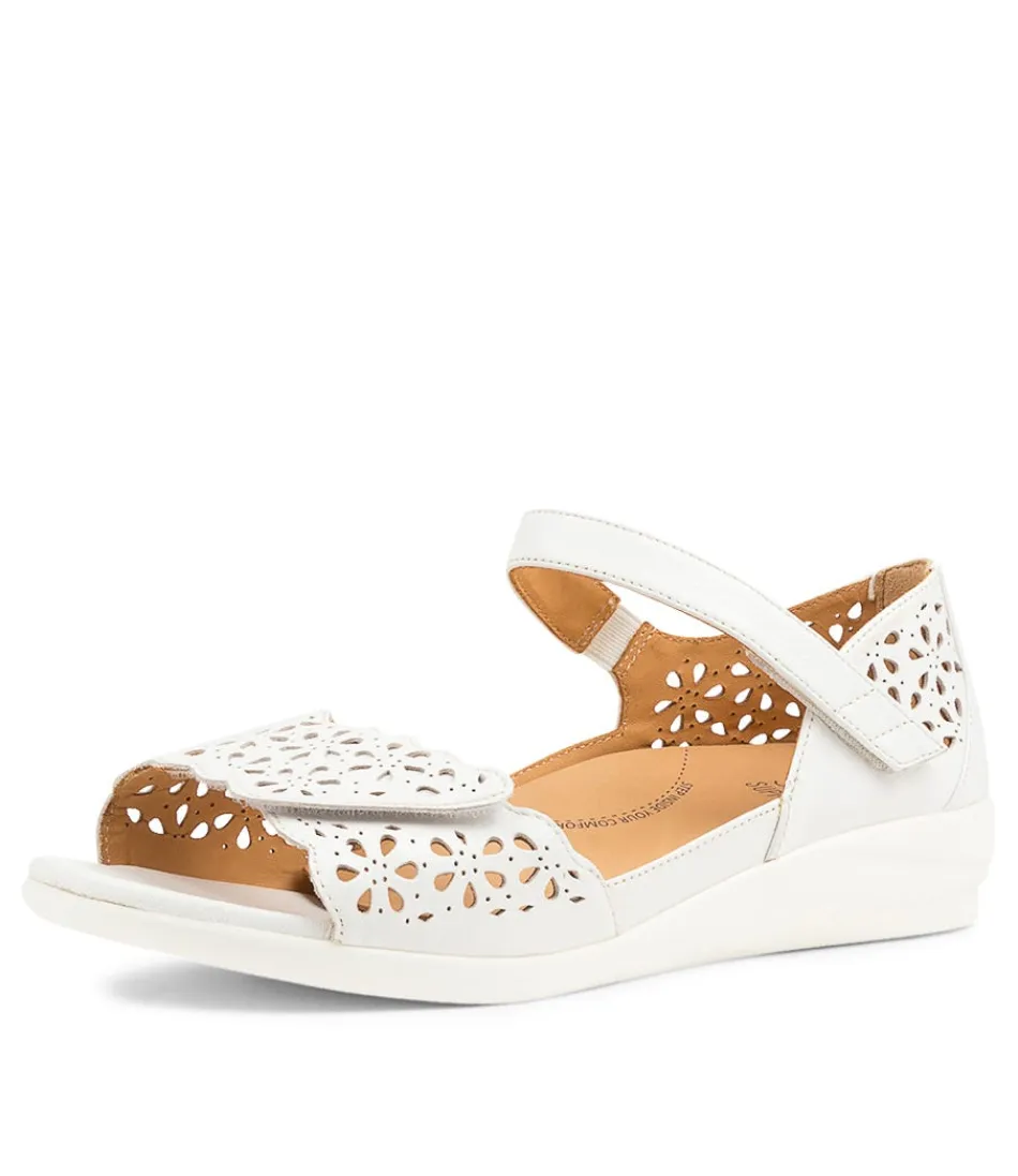 Women ZIERA Comfort<Dusty W White Leather