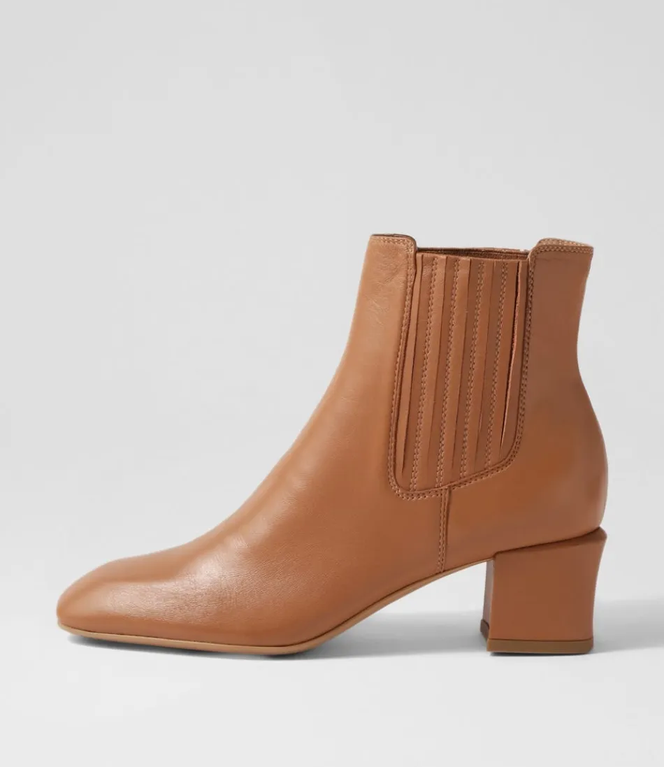 Women TOP END Boots<Elsea Tan Leather Chelsea Boots