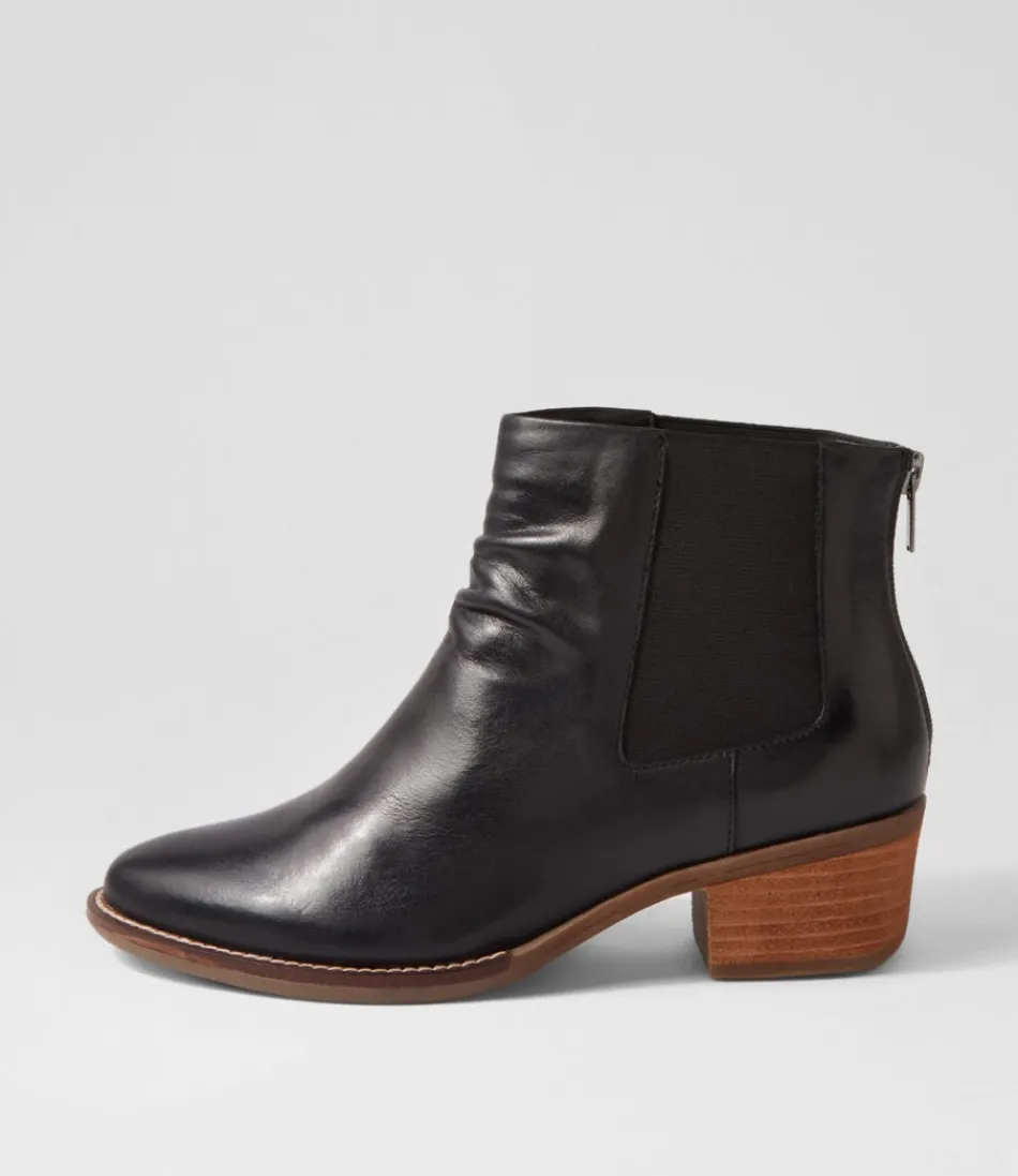 Women ZIERA Boots<Eltham Xf Black Leather Chelsea Boots