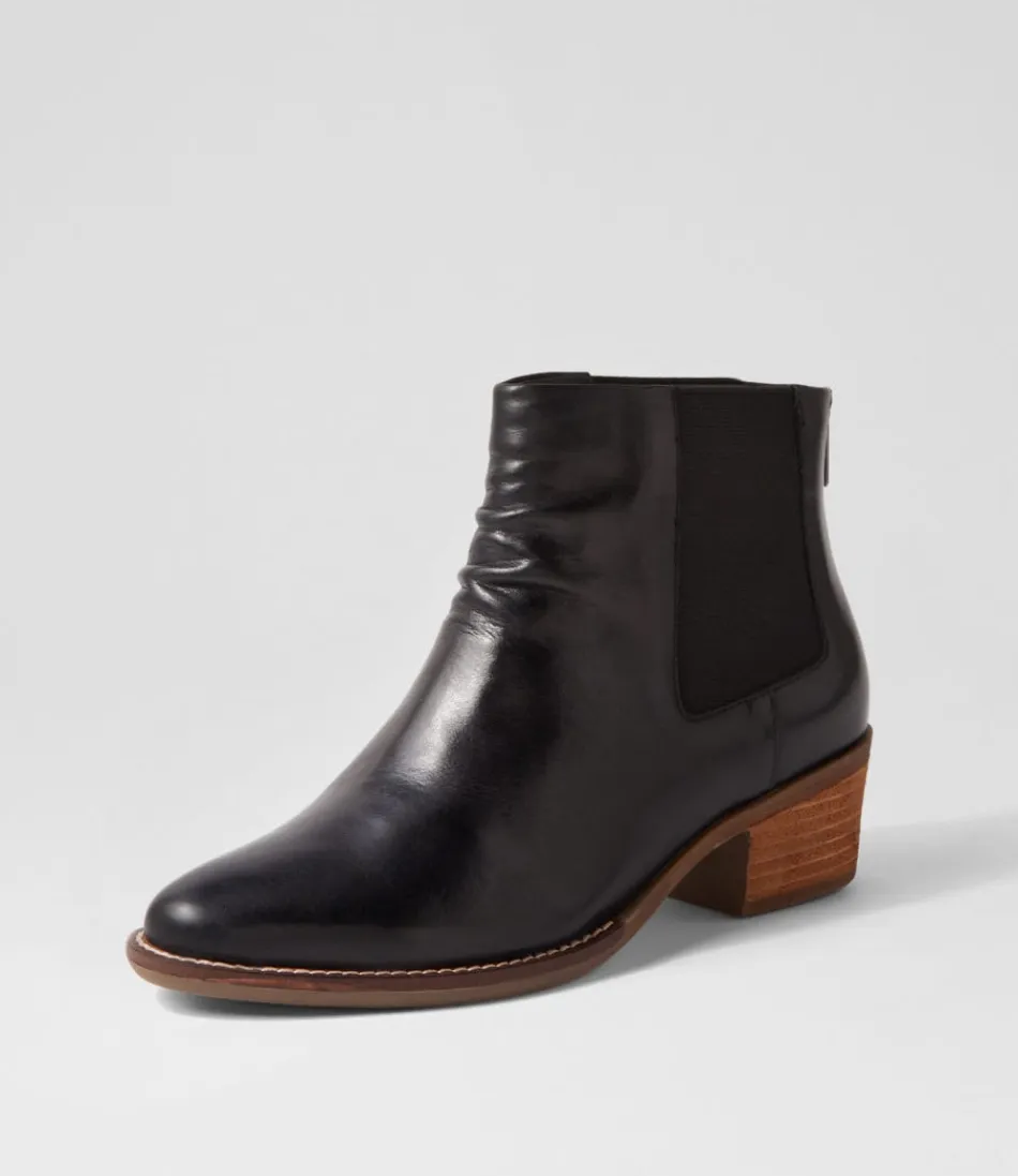 Women ZIERA Boots<Eltham Xf Black Leather Chelsea Boots