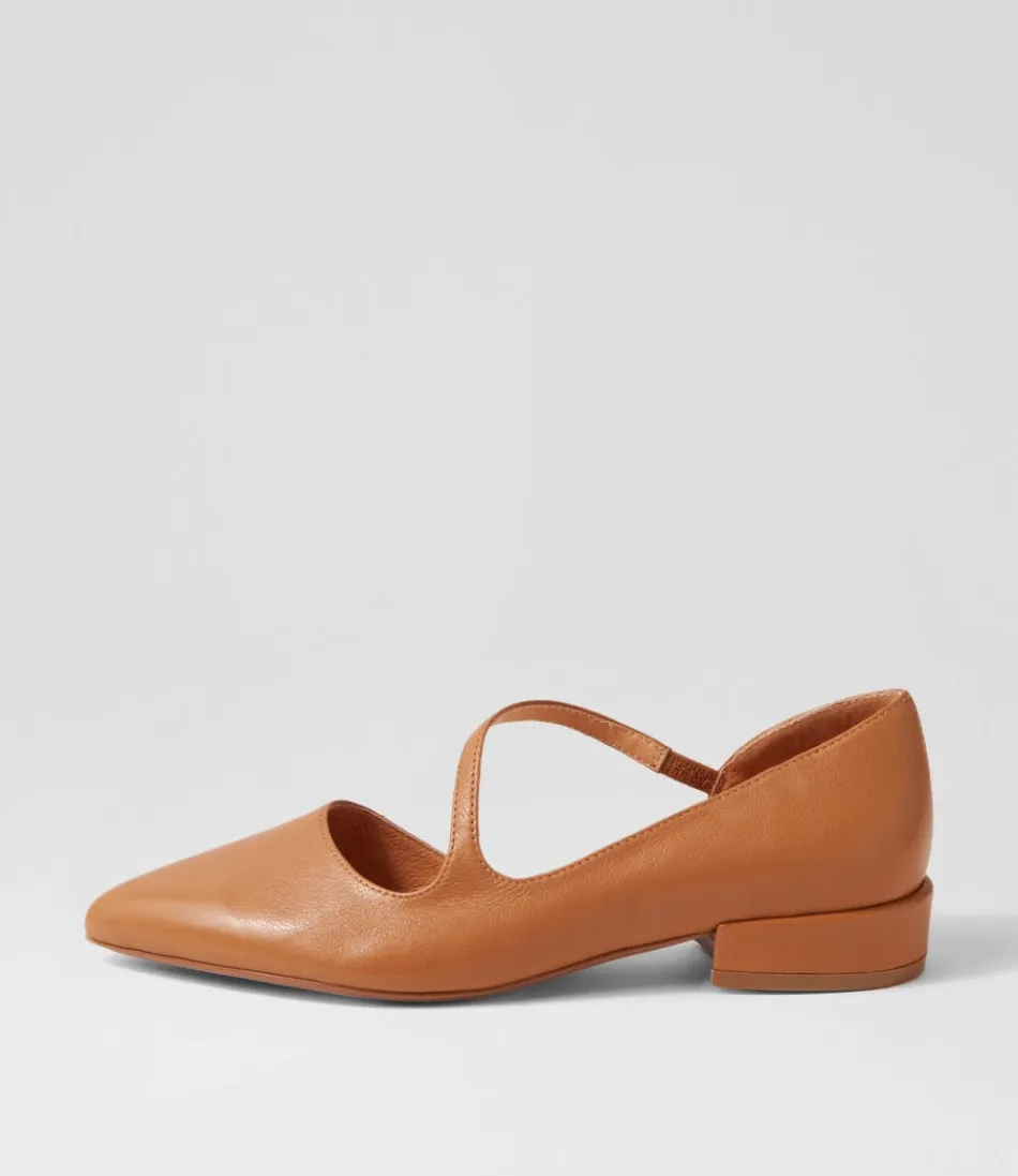 Women DJANGO & JULIETTE Flats<Endre Dark Tan Leather Mary Janes