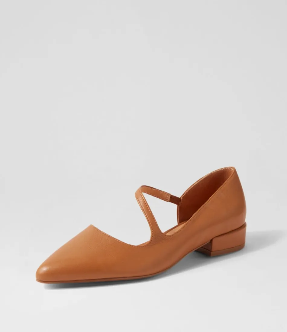 Women DJANGO & JULIETTE Flats<Endre Dark Tan Leather Mary Janes