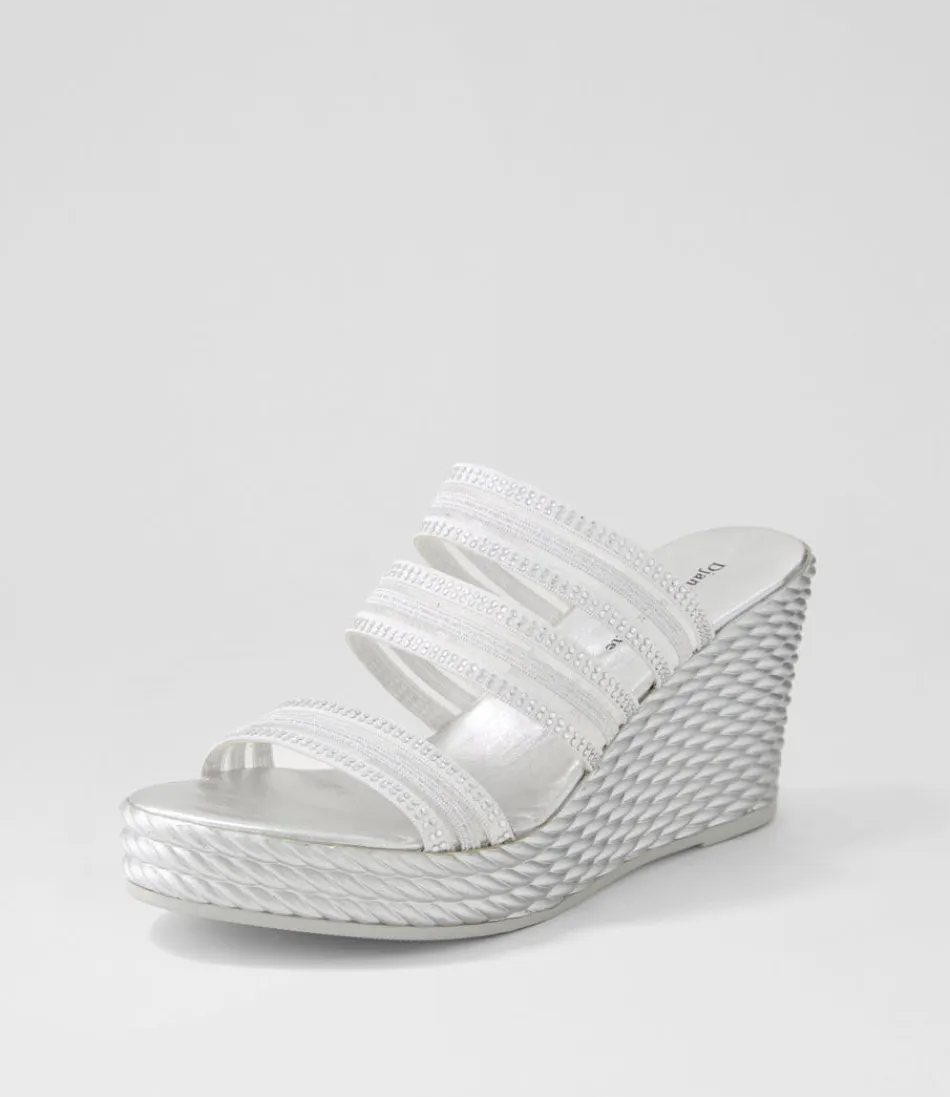 Women DJANGO & JULIETTE Wedges<Enrica Silver Vinylite Sandals