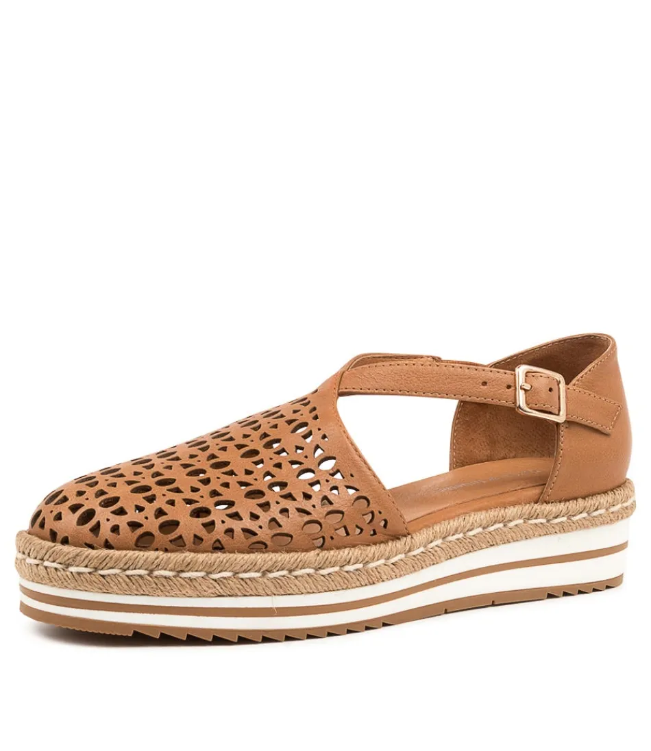 Women DJANGO & JULIETTE Wedges<Erika Dk Tan Leather