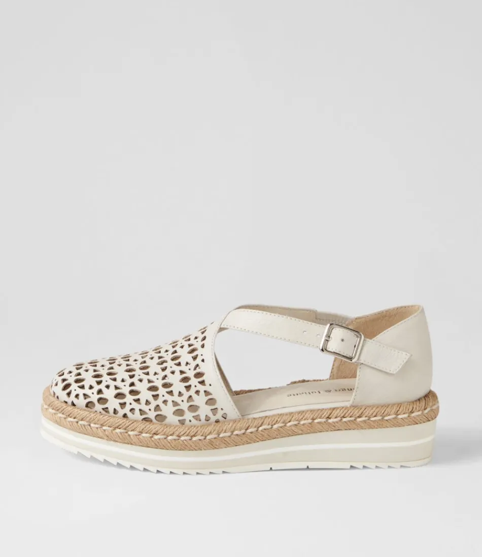 Women DJANGO & JULIETTE Espadrilles<Erika Ivory Leather Flat Shoes