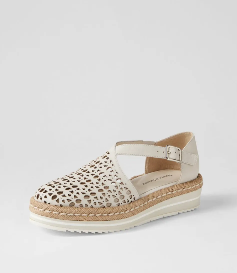 Women DJANGO & JULIETTE Espadrilles<Erika Ivory Leather Flat Shoes