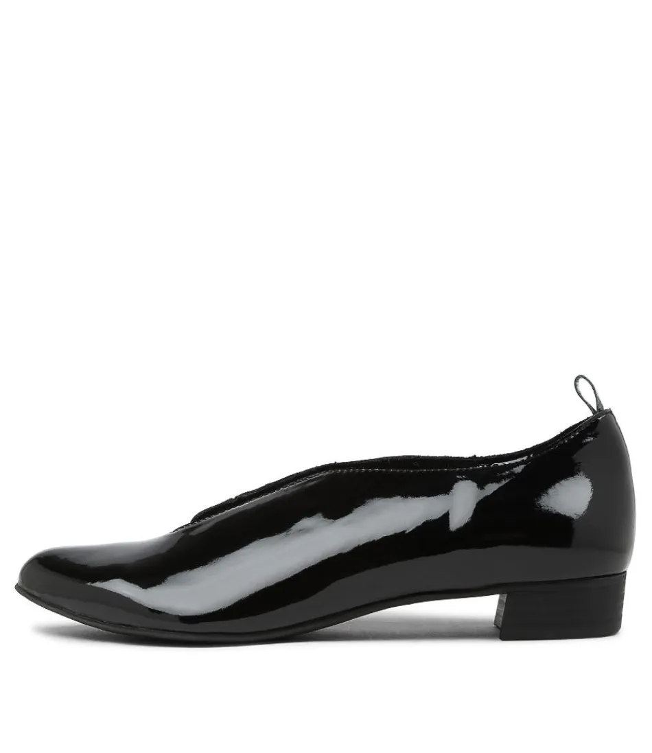 Women DJANGO & JULIETTE Flats<Esker Black Patent Leather Flat Shoes