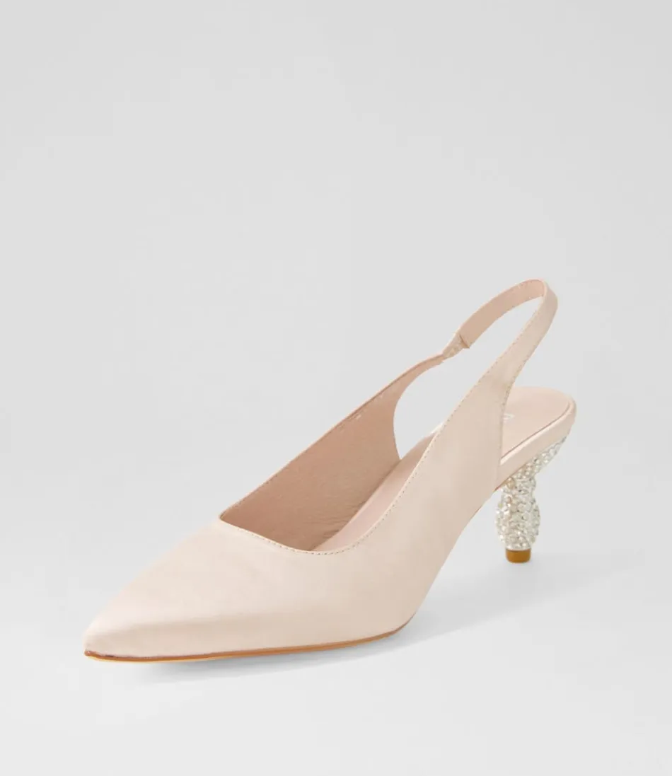 Women DJANGO & JULIETTE Heels<Espen Nude Satin Heels