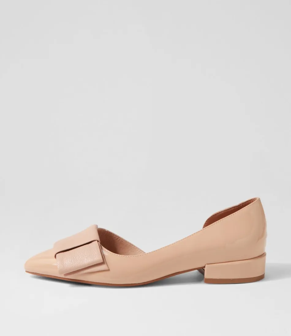 Women DJANGO & JULIETTE Flats<Etha Nude Patent Leather Flat Shoes